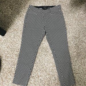 Banana Republic Sloan Crop Pants Petite Black & White